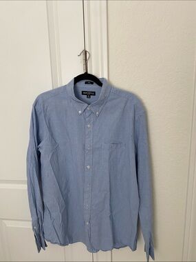 J. Crew Men's Light Blue Button-Down Oxford Shirt
